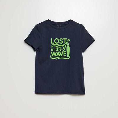 T-shirt manches courtes avec imprimé MARINE
