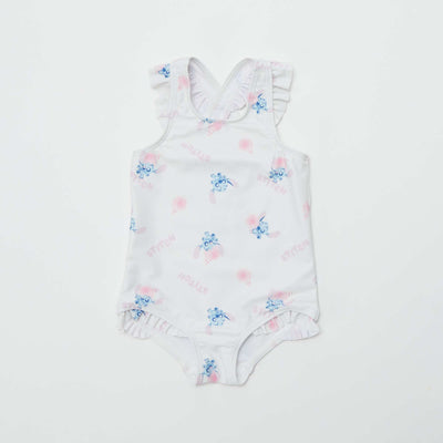 Maillot de bain avec volants 'Stitch' 'Disney' - 1 pièce BLANC