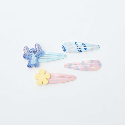 Lot de 4 pinces 'Stitch' BLEU
