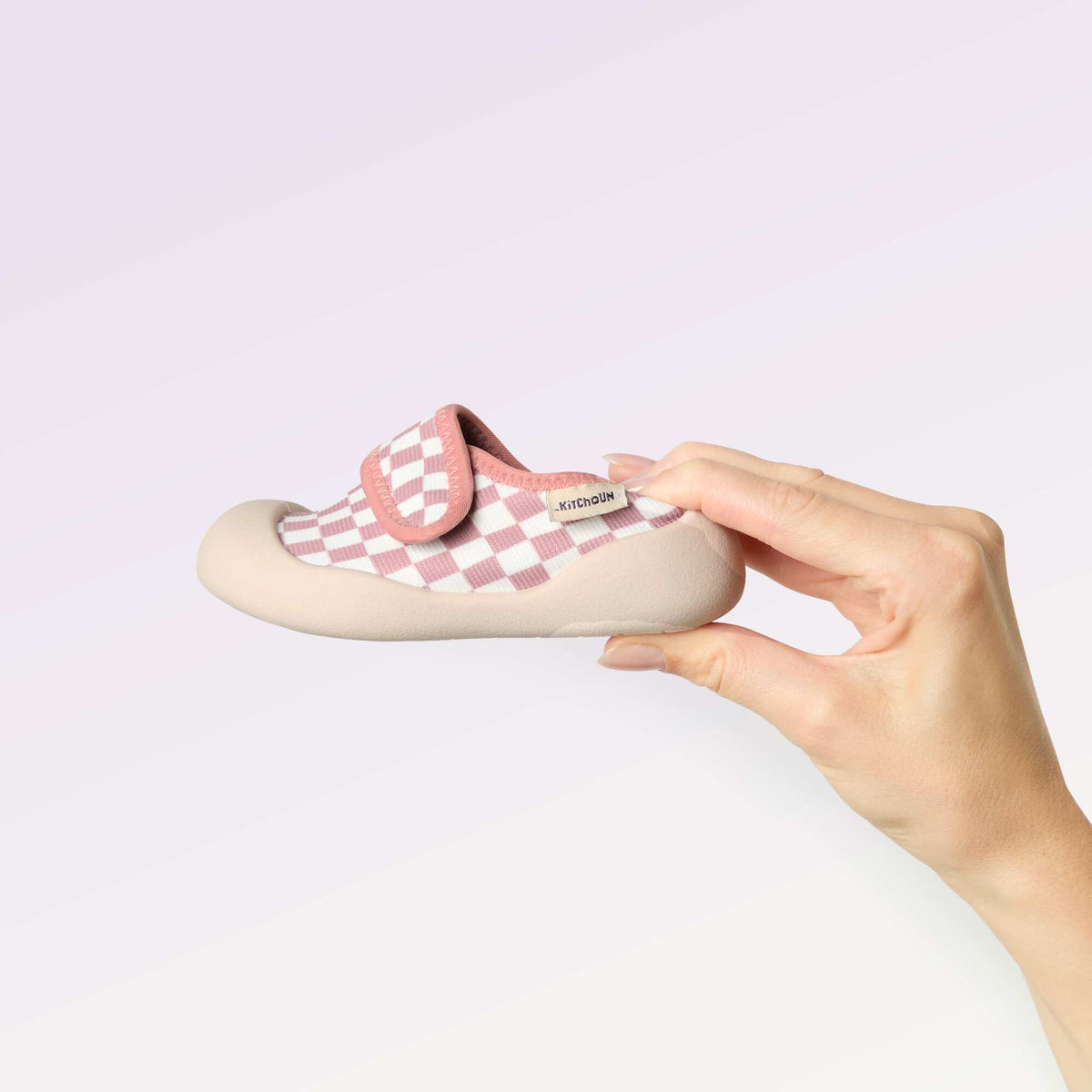 Chaussons motricité 3 '1ers pas' - Kitchoun ROSE