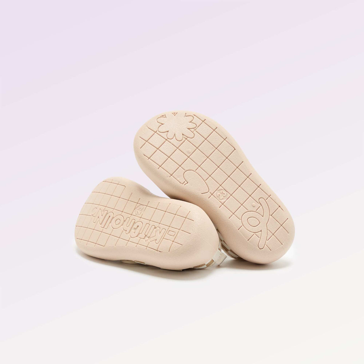 Chaussons motricité 3 '1ers pas' - Kitchoun BEIGE