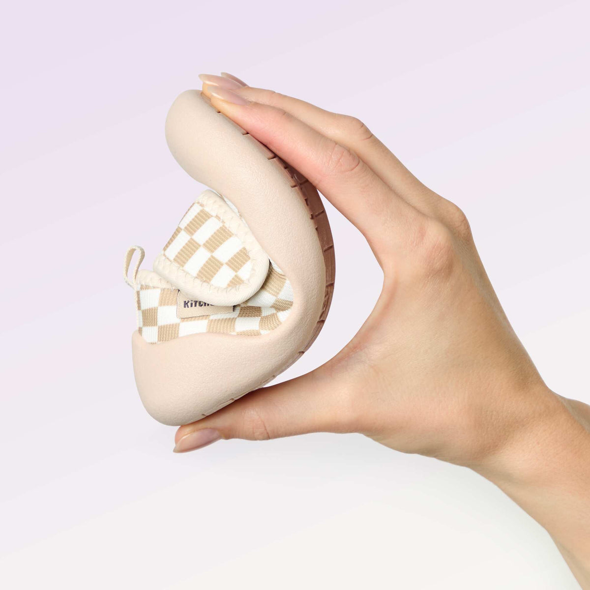 Chaussons motricité 3 '1ers pas' - Kitchoun BEIGE