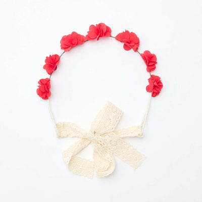 Couronne de fleur ROUGE