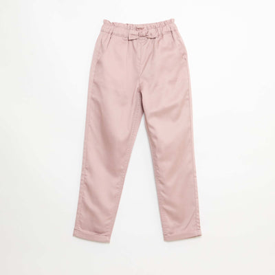 Pantalon en tencel avec nœud uni VIOLET
