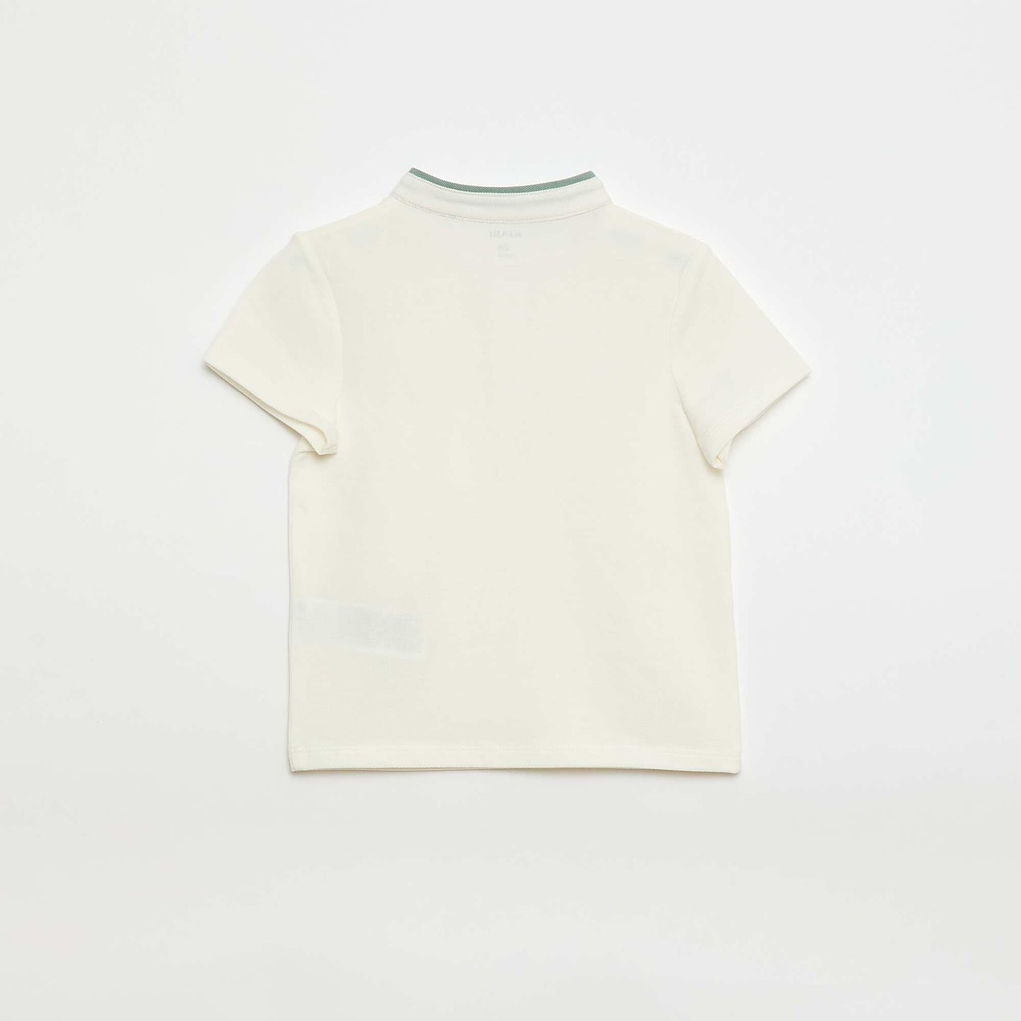 Tee-shirt en maille piqué de coton BEIGE