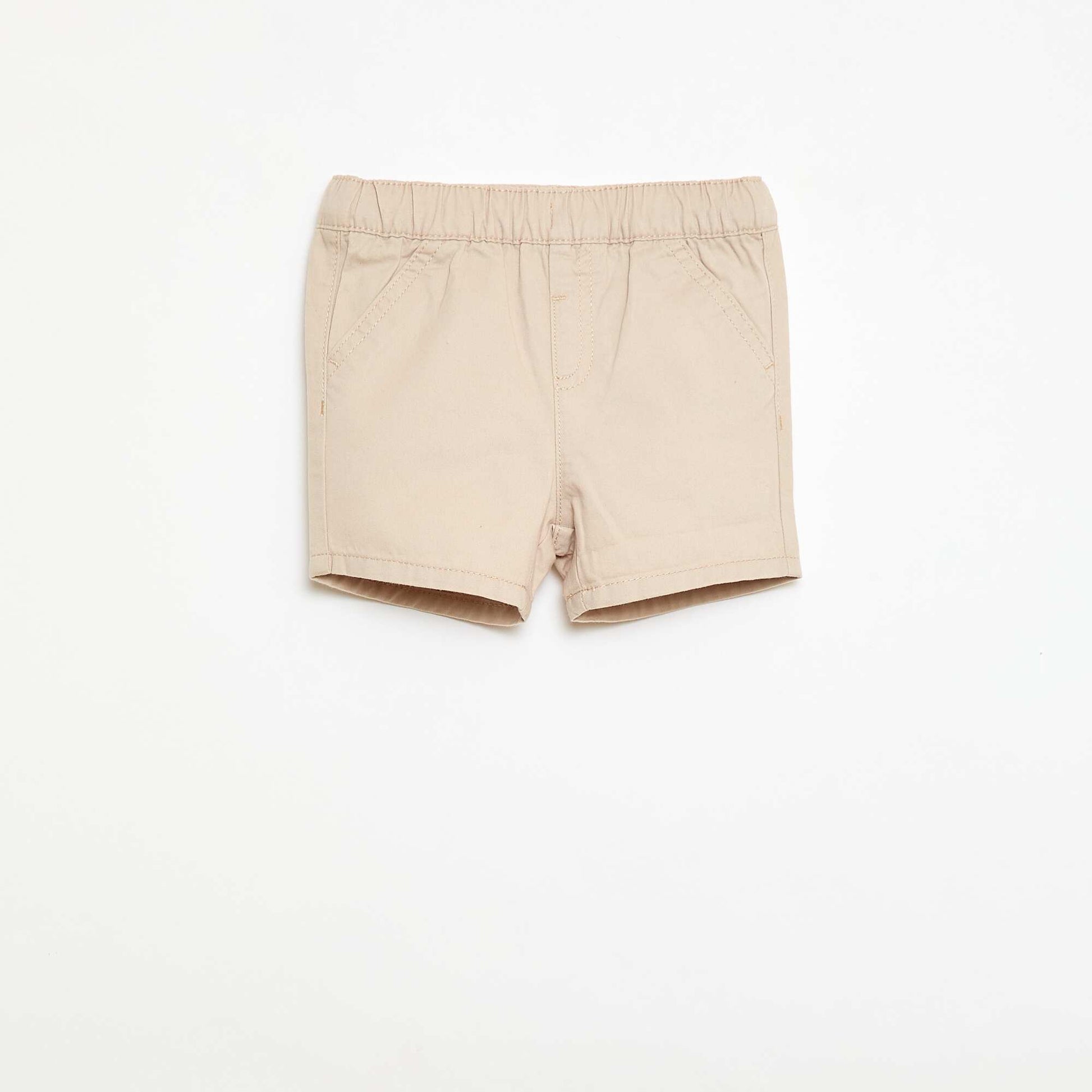 Short chino en twill BEIGE
