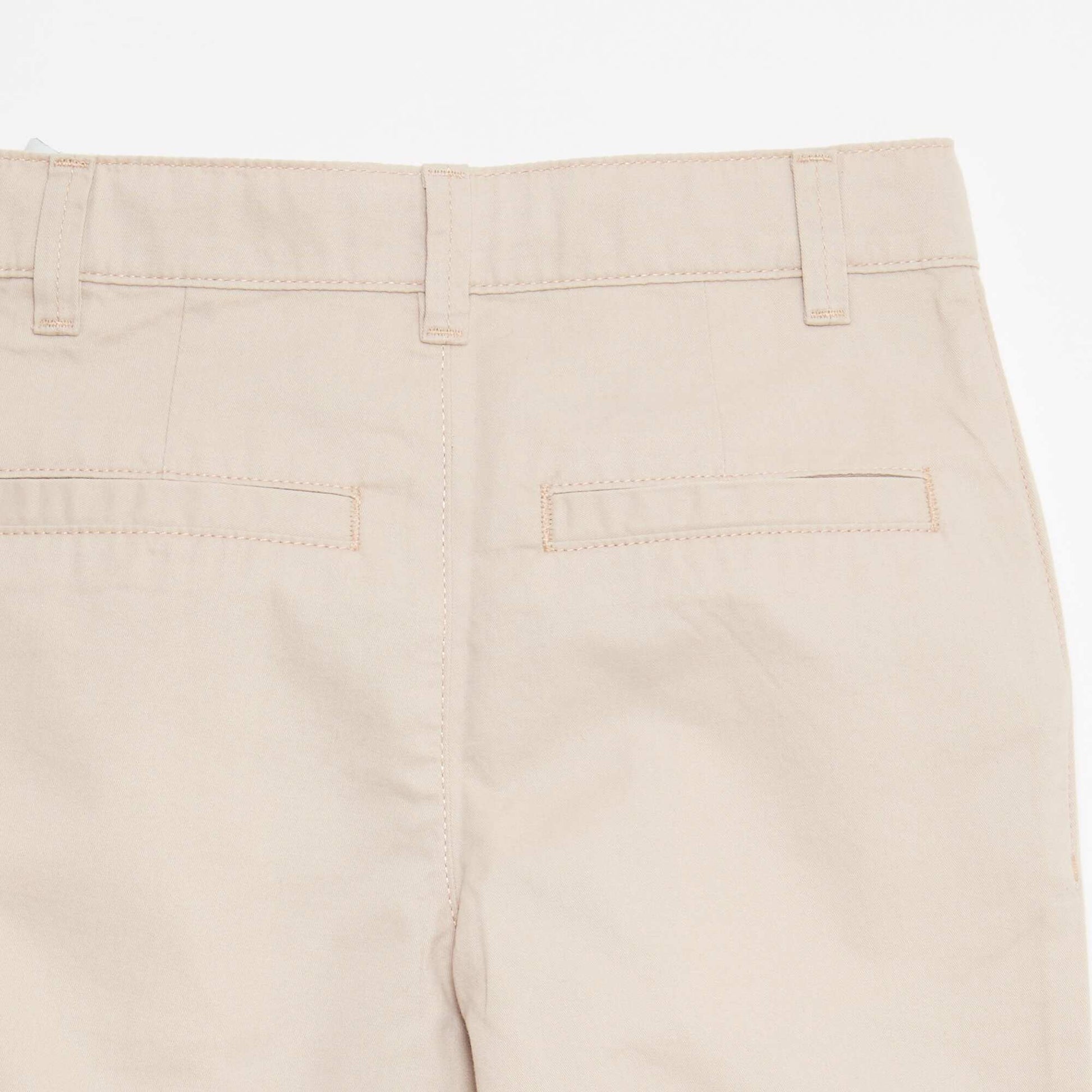 Chino 5 poches slim fit uni BEIGE