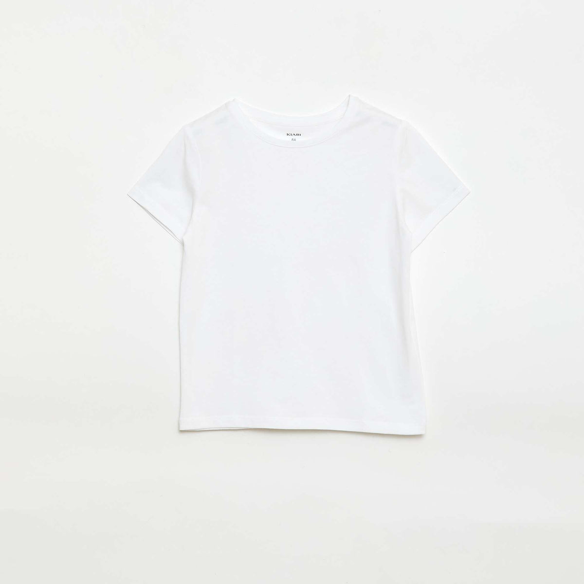T-shirt en maille jersey à manches longues BLANC