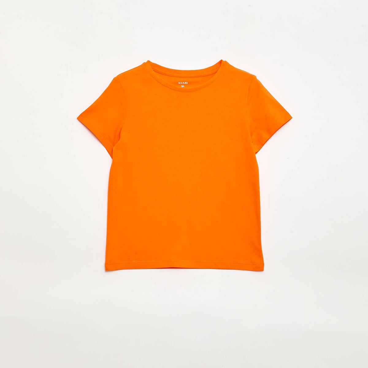 T-shirt en maille jersey à manches longues ORANGE