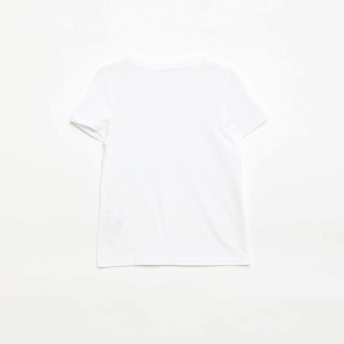 T-shirt en maille jersey uni BLANC