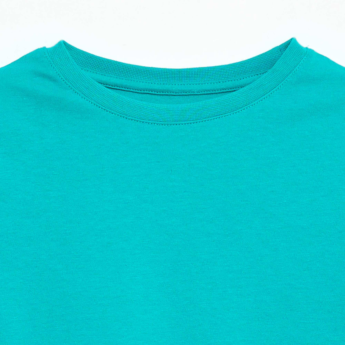 T-shirt en maille jersey uni VERT