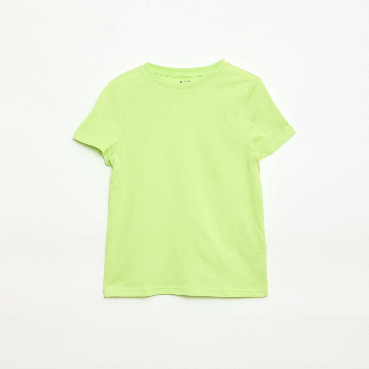 T-shirt en maille jersey uni VERT