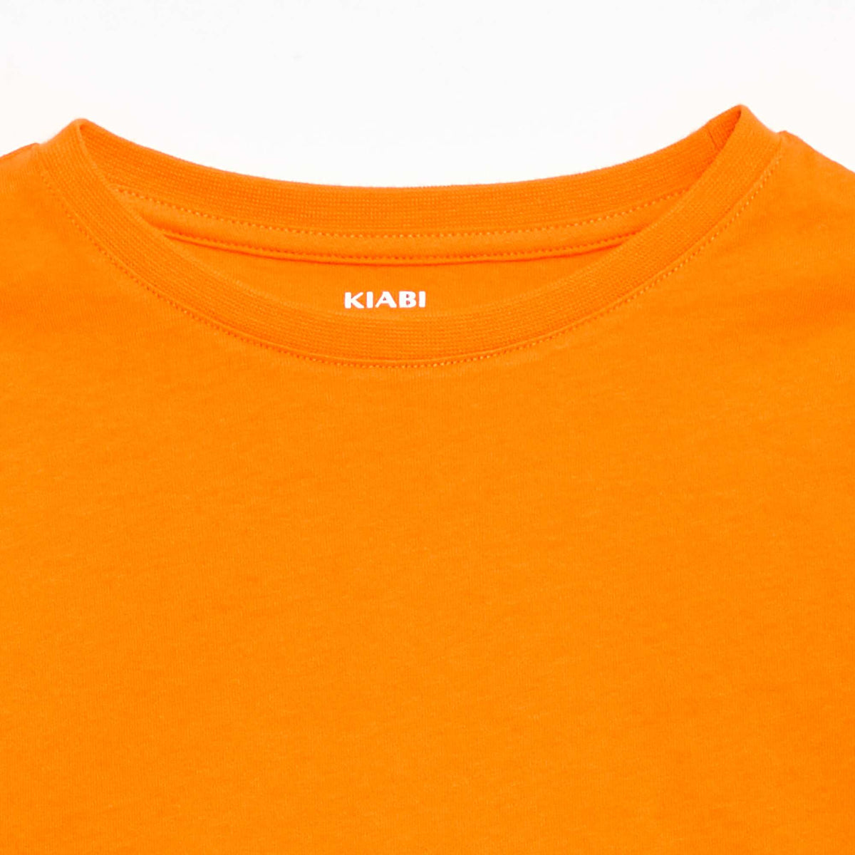 T-shirt en maille jersey uni ORANGE