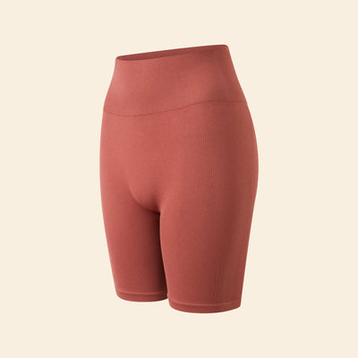 Short cycliste de sport sans couture MARRON