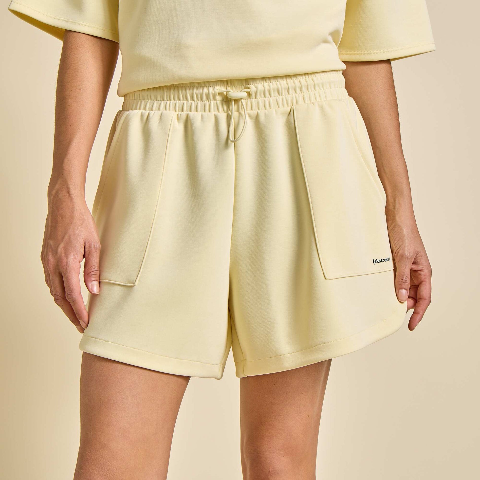 Short de sport oversize JAUNE