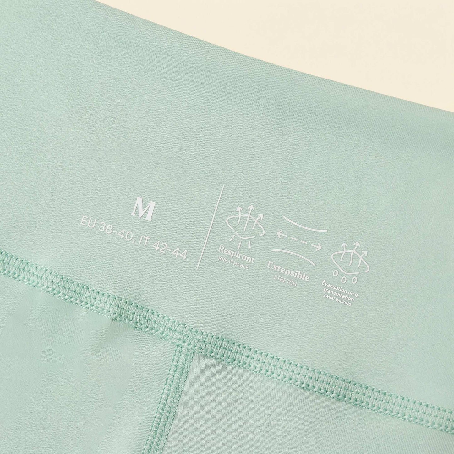 Legging de sport taille twistée VERT