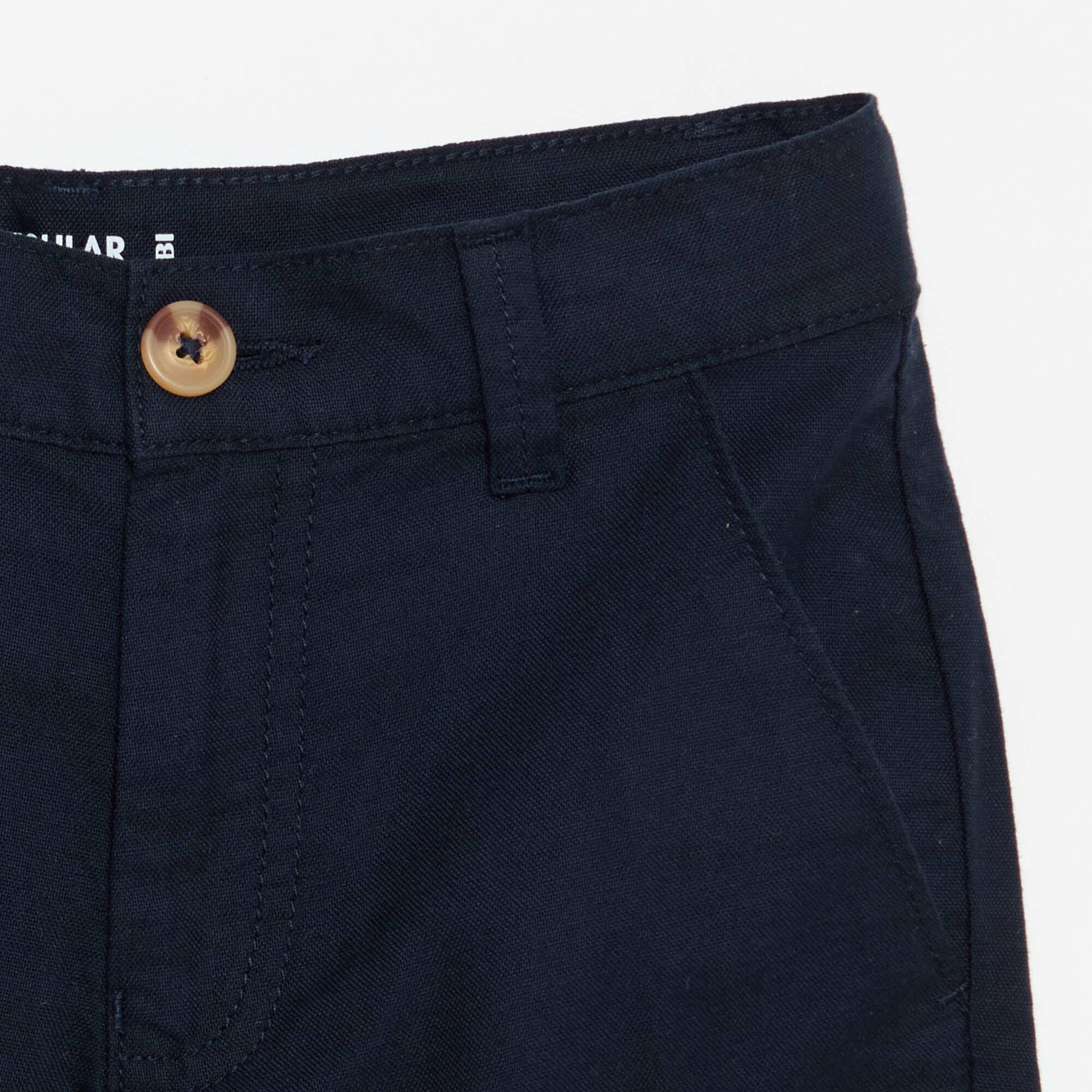 Bermuda chino uni BLEU