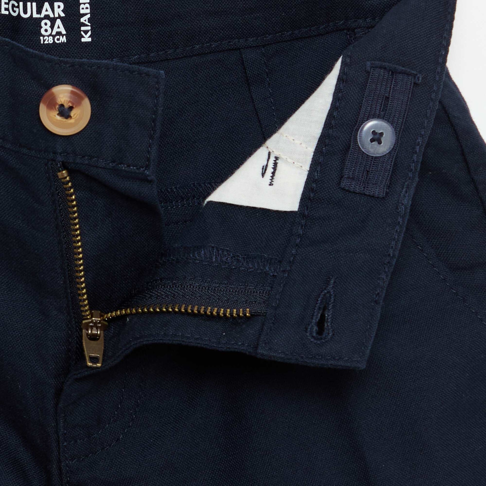 Bermuda chino uni BLEU