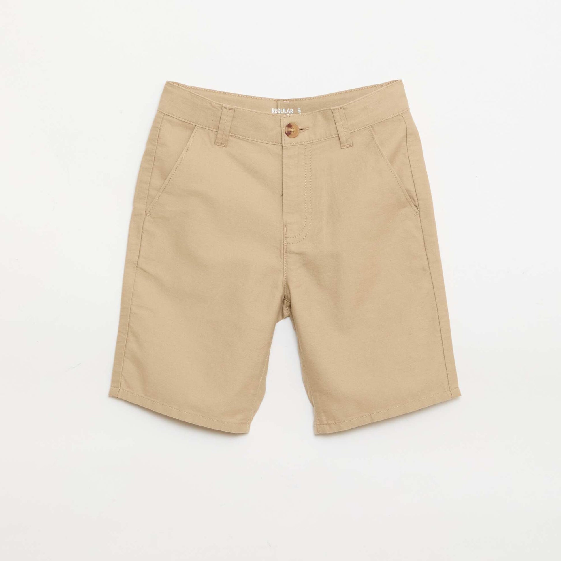 Bermuda chino uni BEIGE