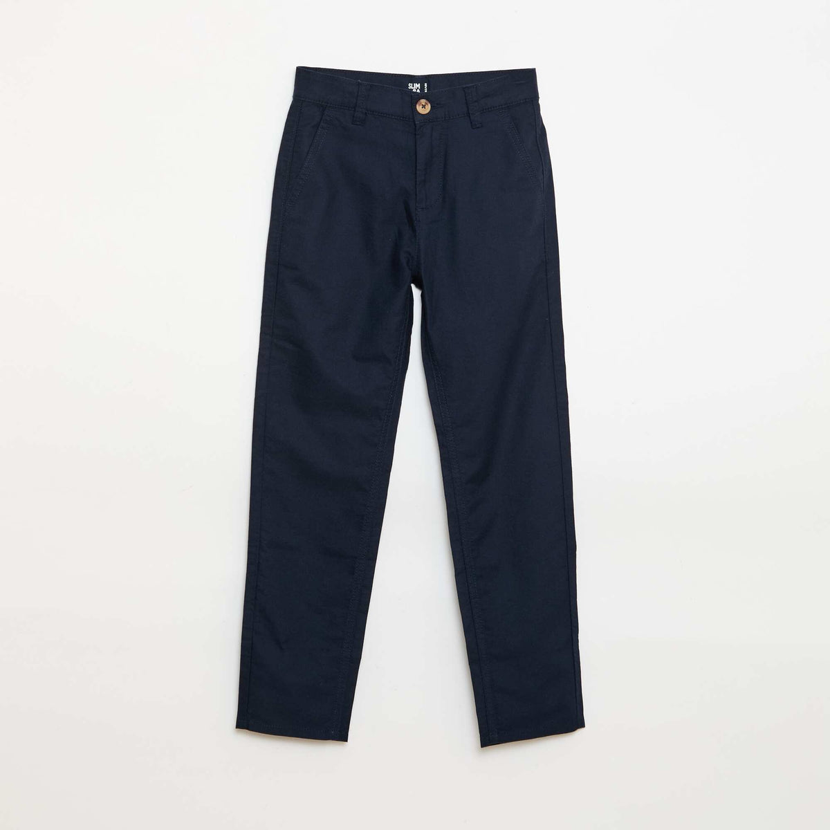 Pantalon chino slim BLEU