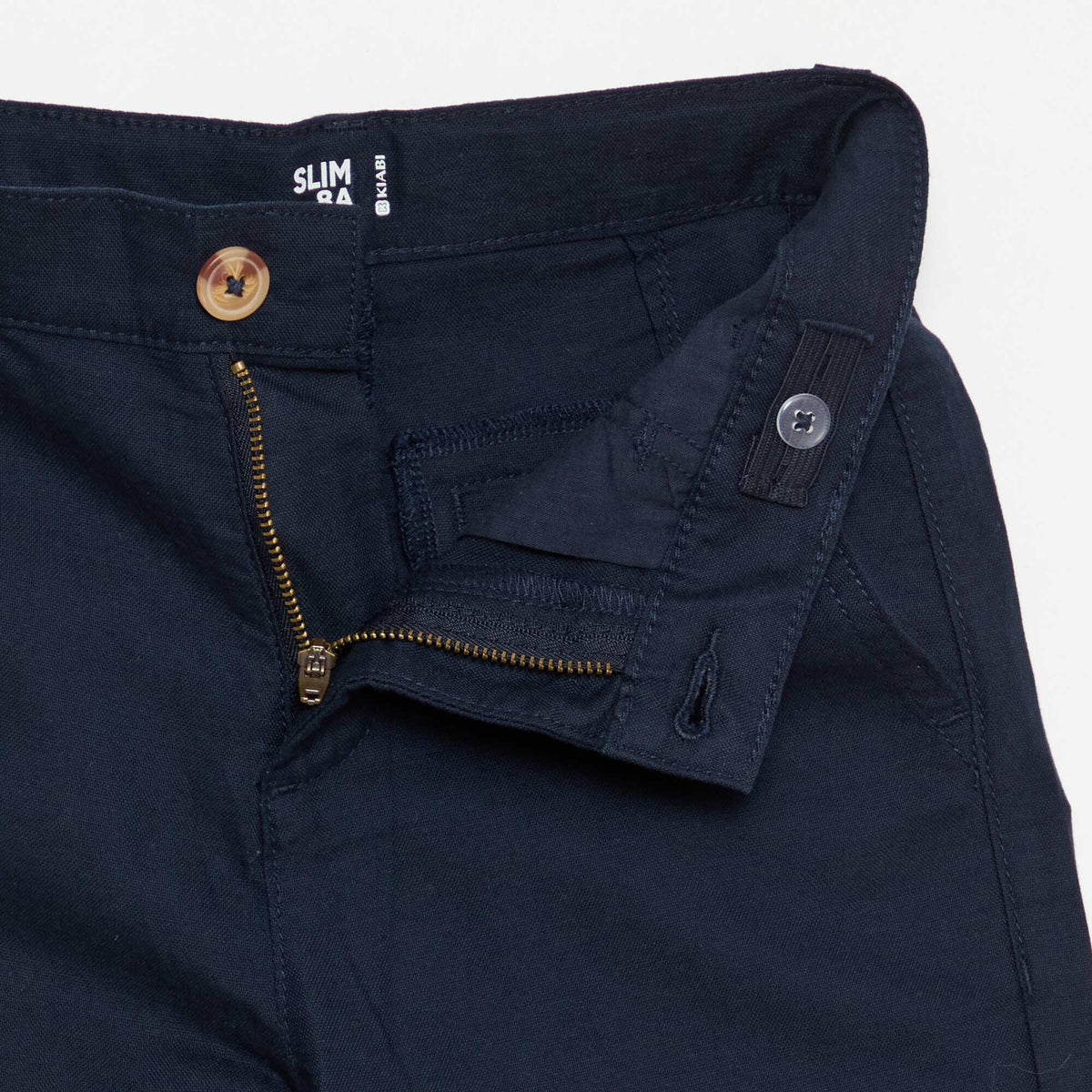 Pantalon chino slim BLEU