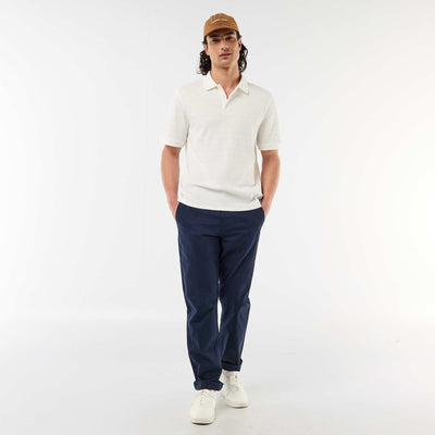 Pantalon chino regular uni BLEU