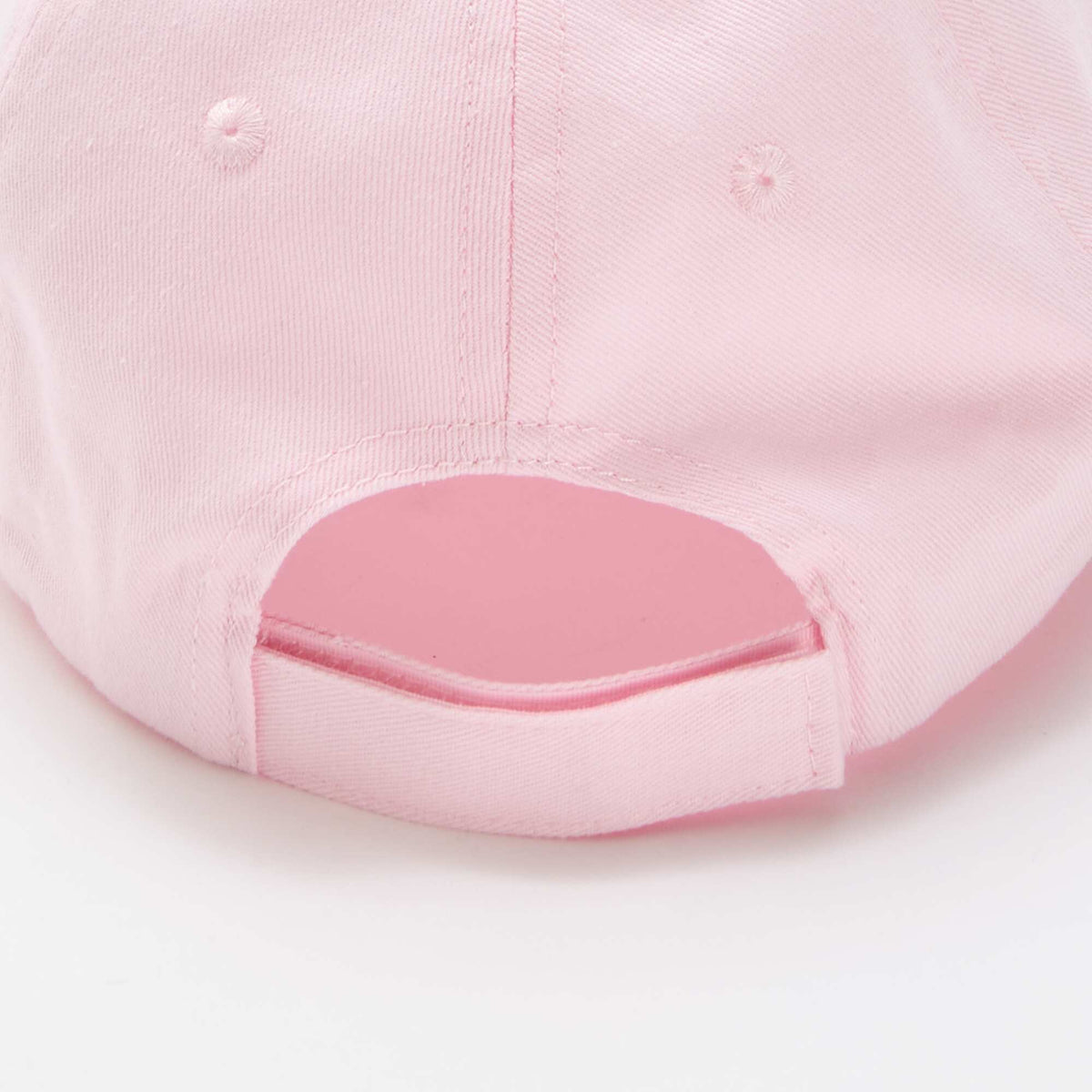 Casquette unie à scratch ROSE