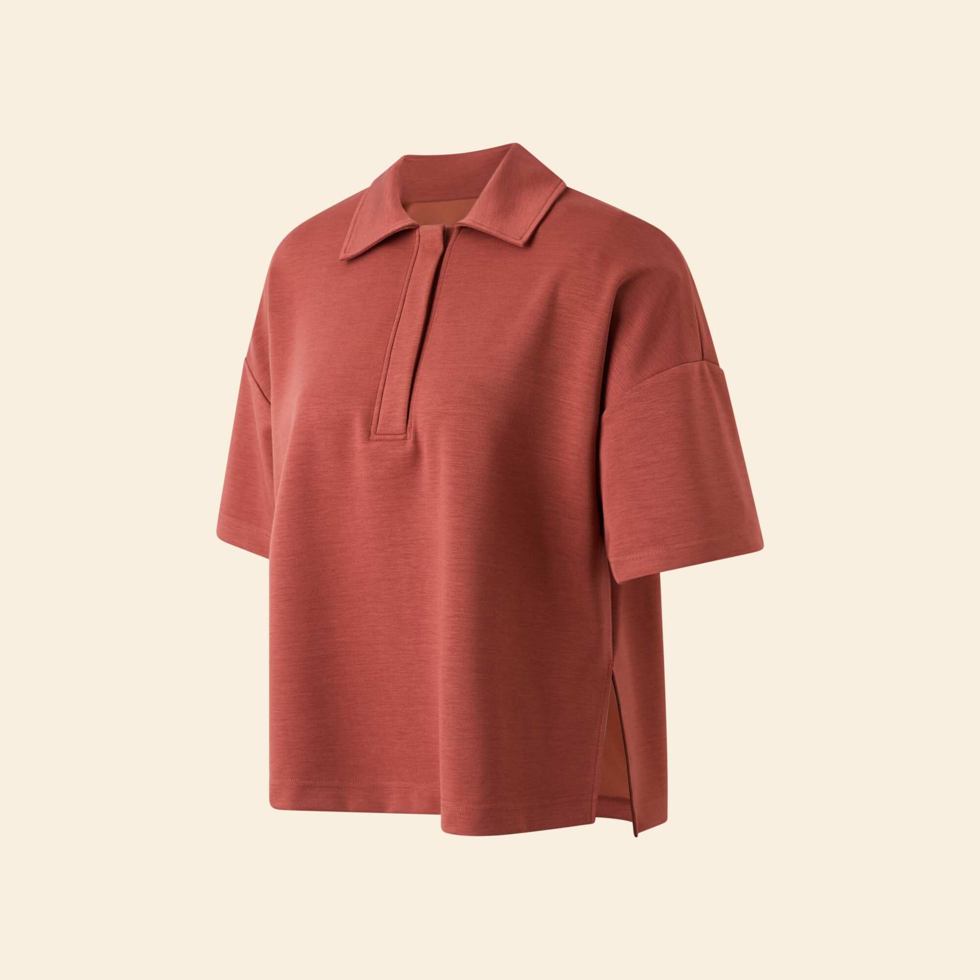 Polo de sport oversize MARRON