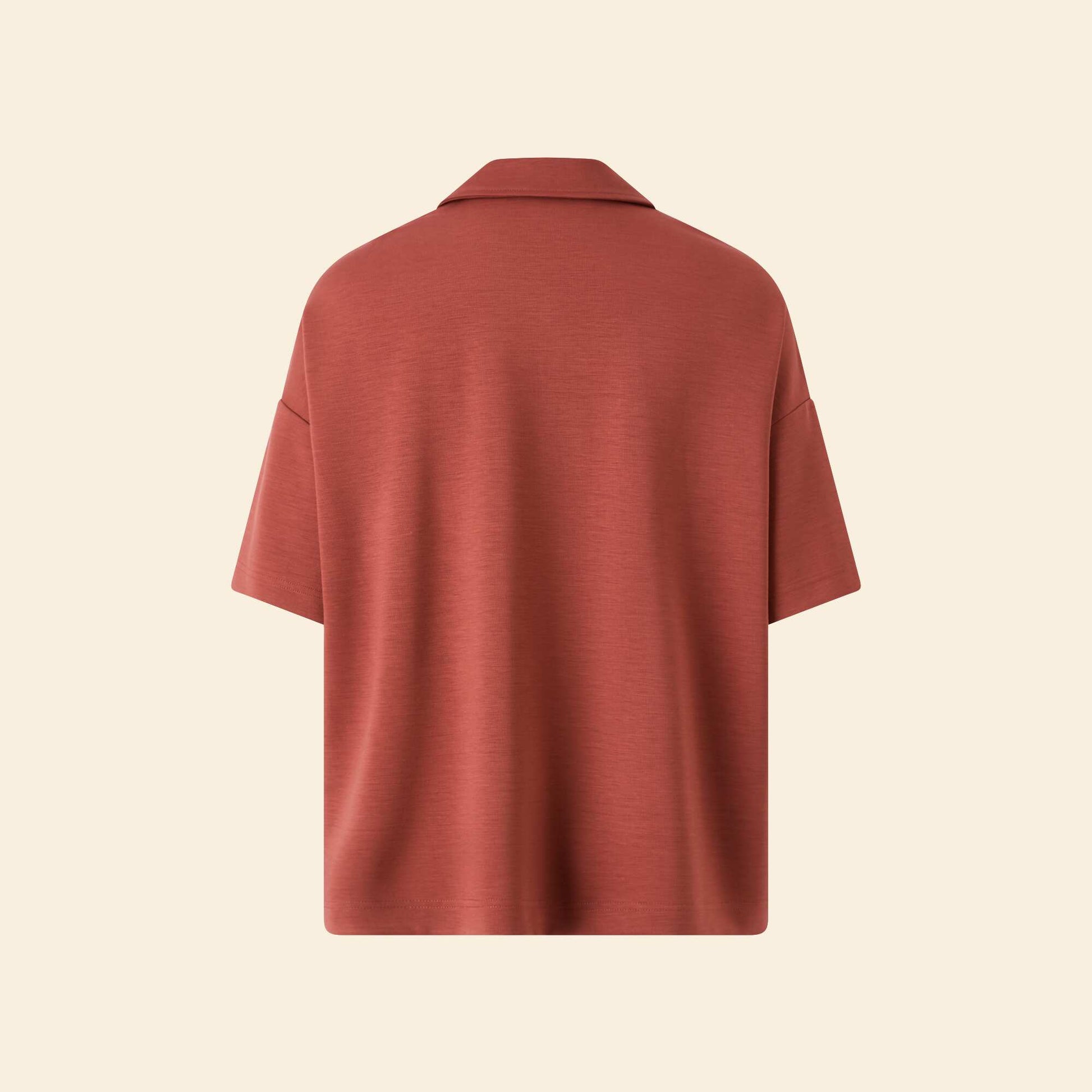 Polo de sport oversize MARRON