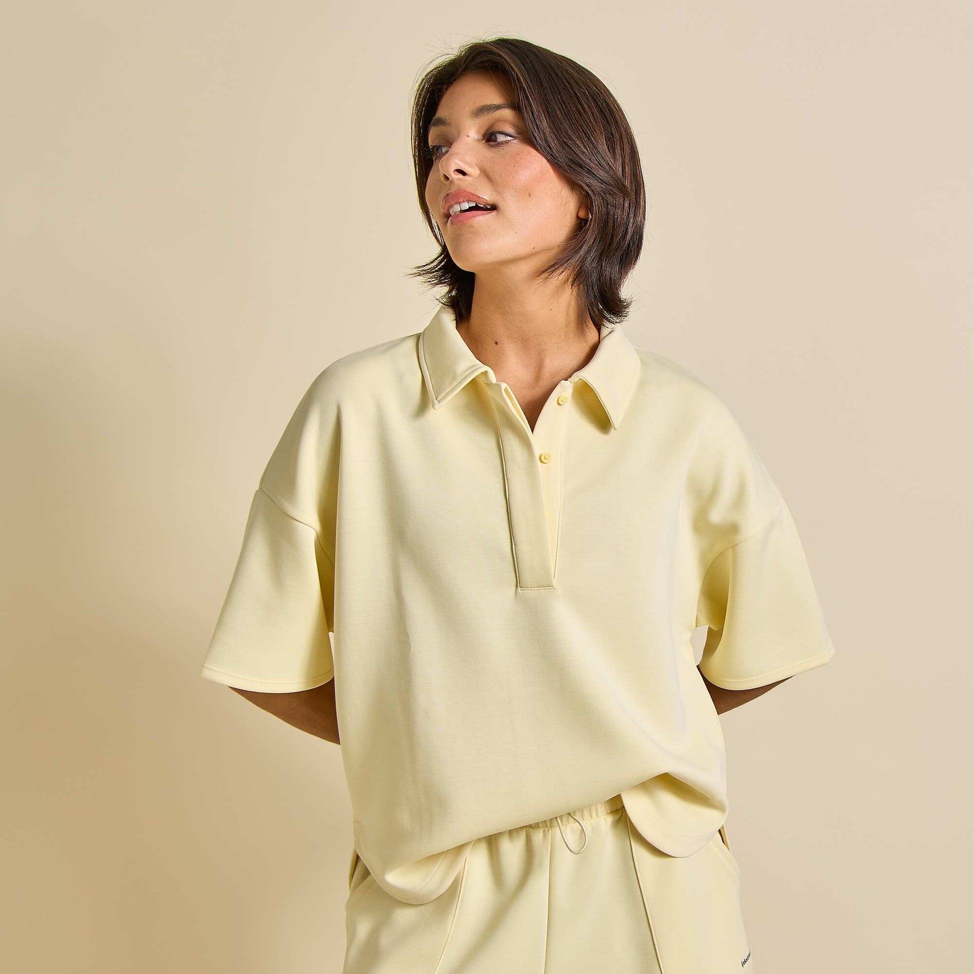 Polo de sport oversize JAUNE