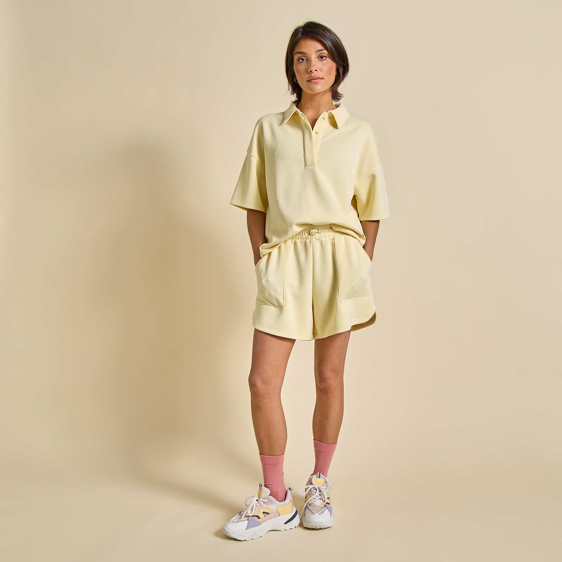 Polo de sport oversize JAUNE