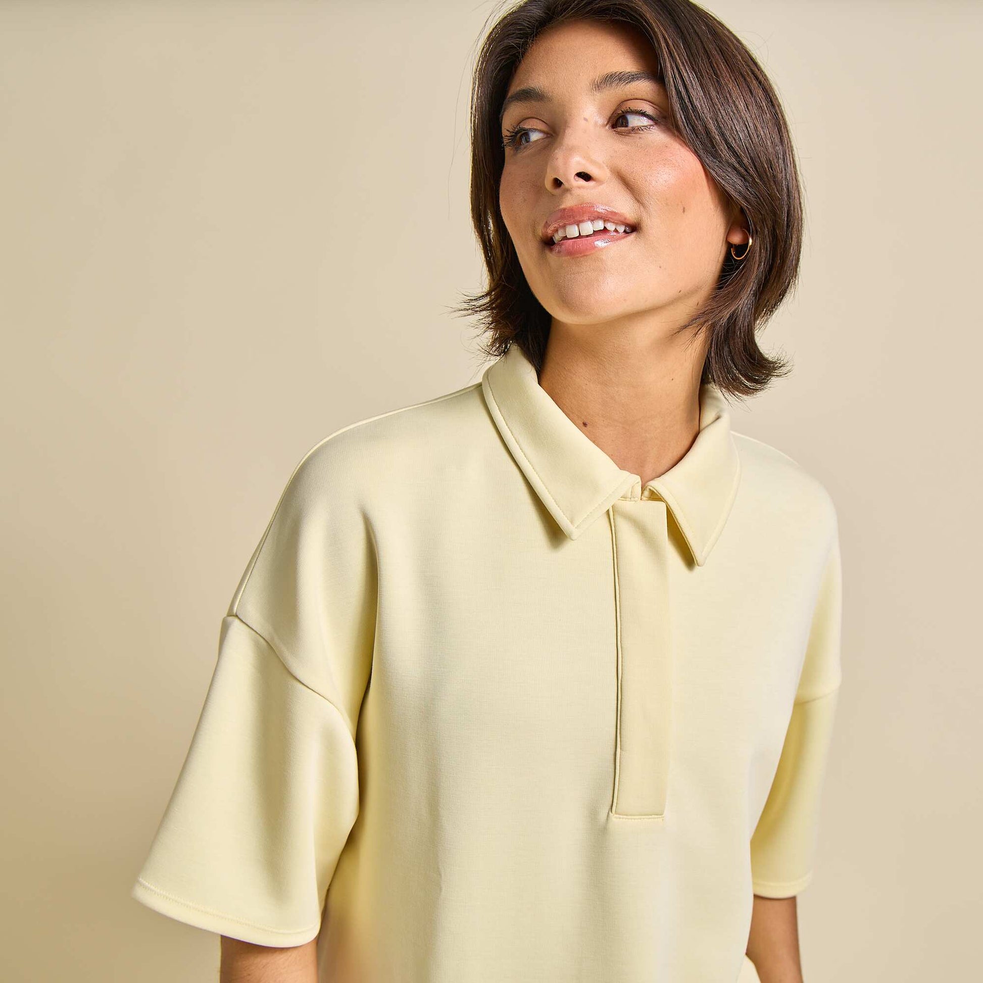Polo de sport oversize JAUNE
