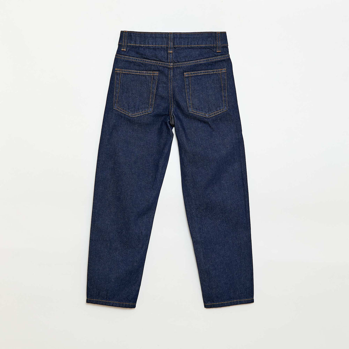 Pantalon en denim coupe droite BLEU