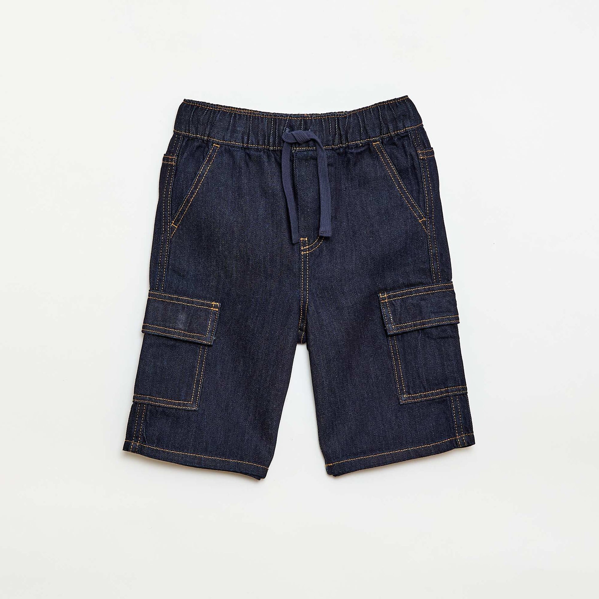 Bermuda en denim BLEU