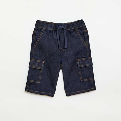 Bermuda en denim BLEU