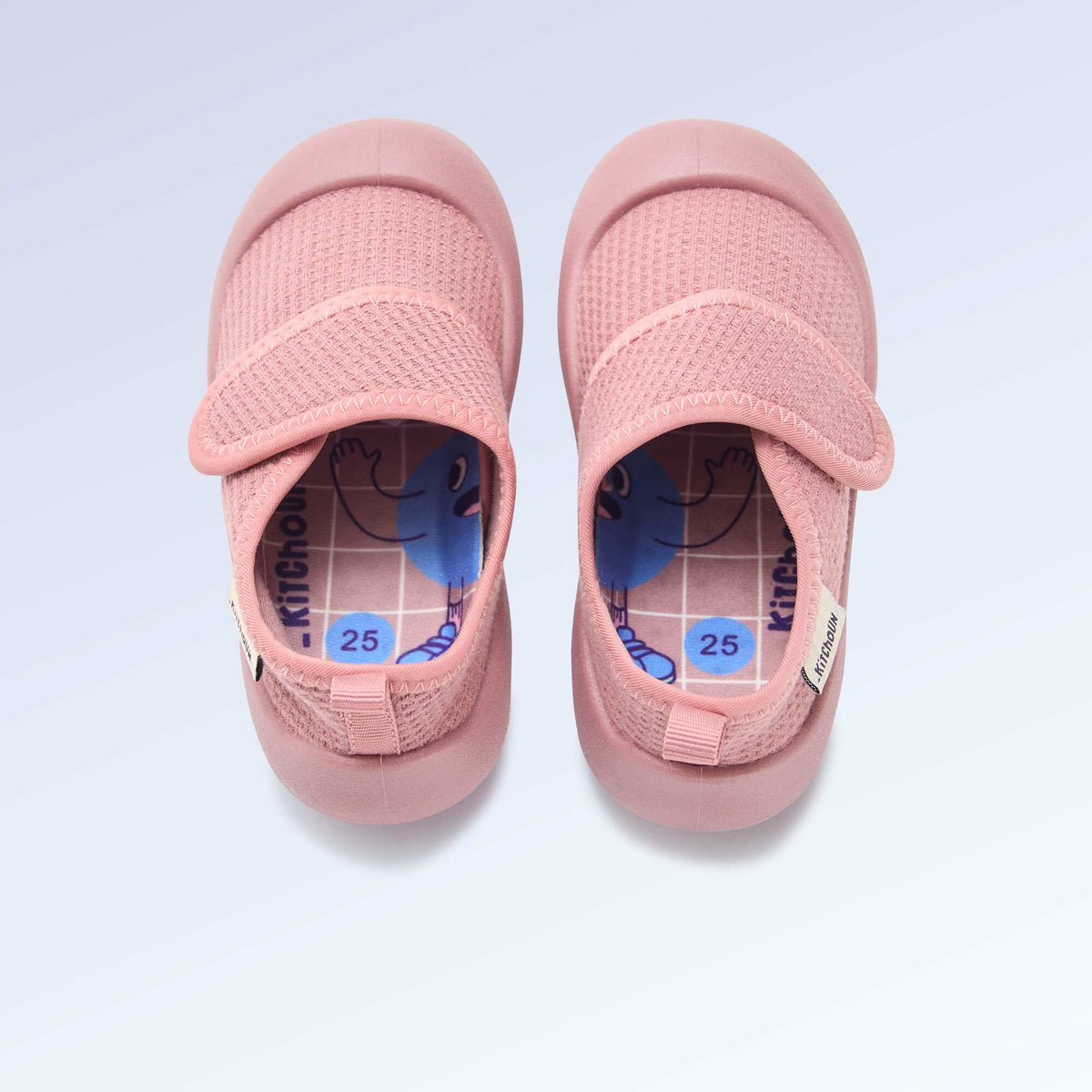 Chaussons motricité 4 'marcher' - Kitchoun ROSE