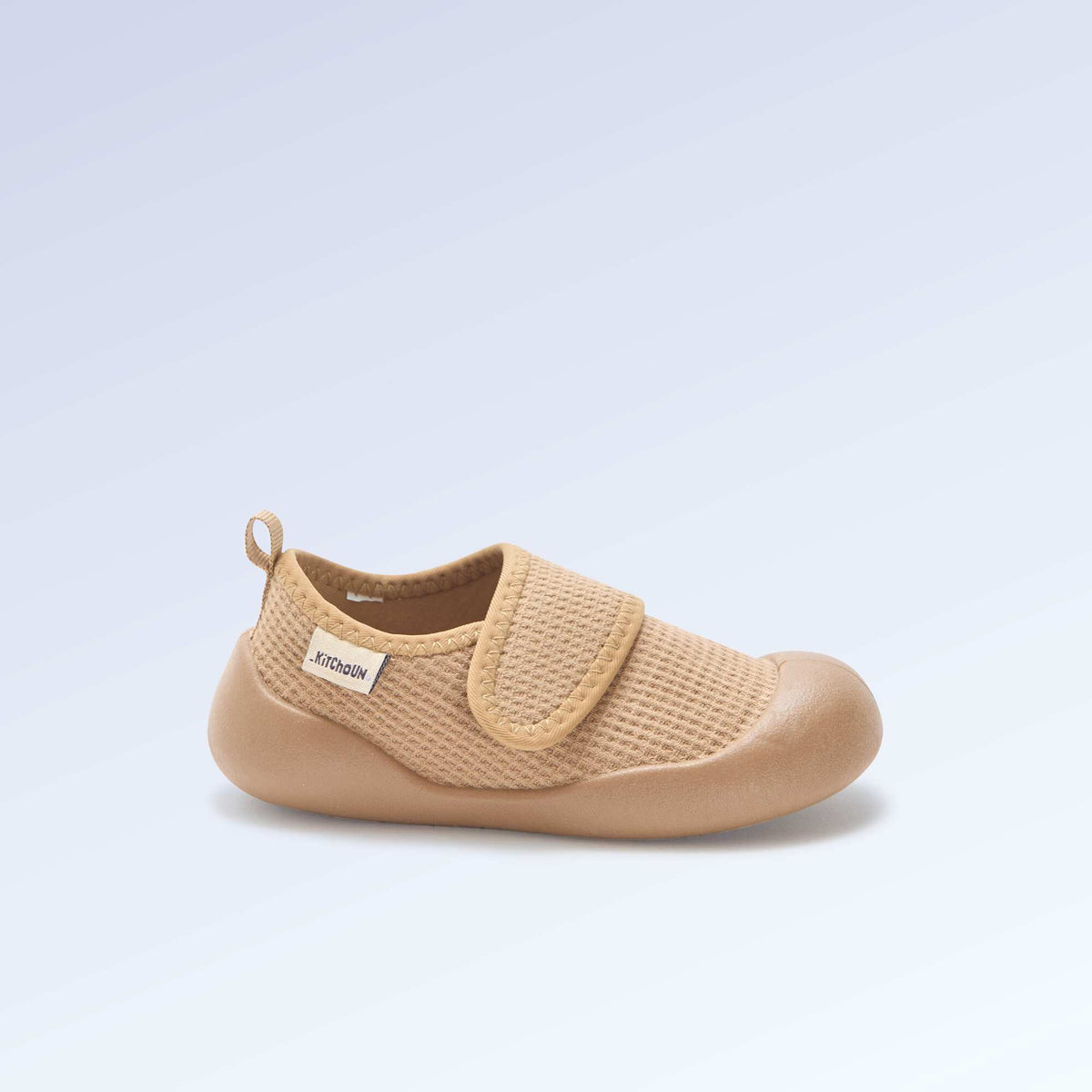 Chaussons motricité 4 'marcher' - Kitchoun MARRON