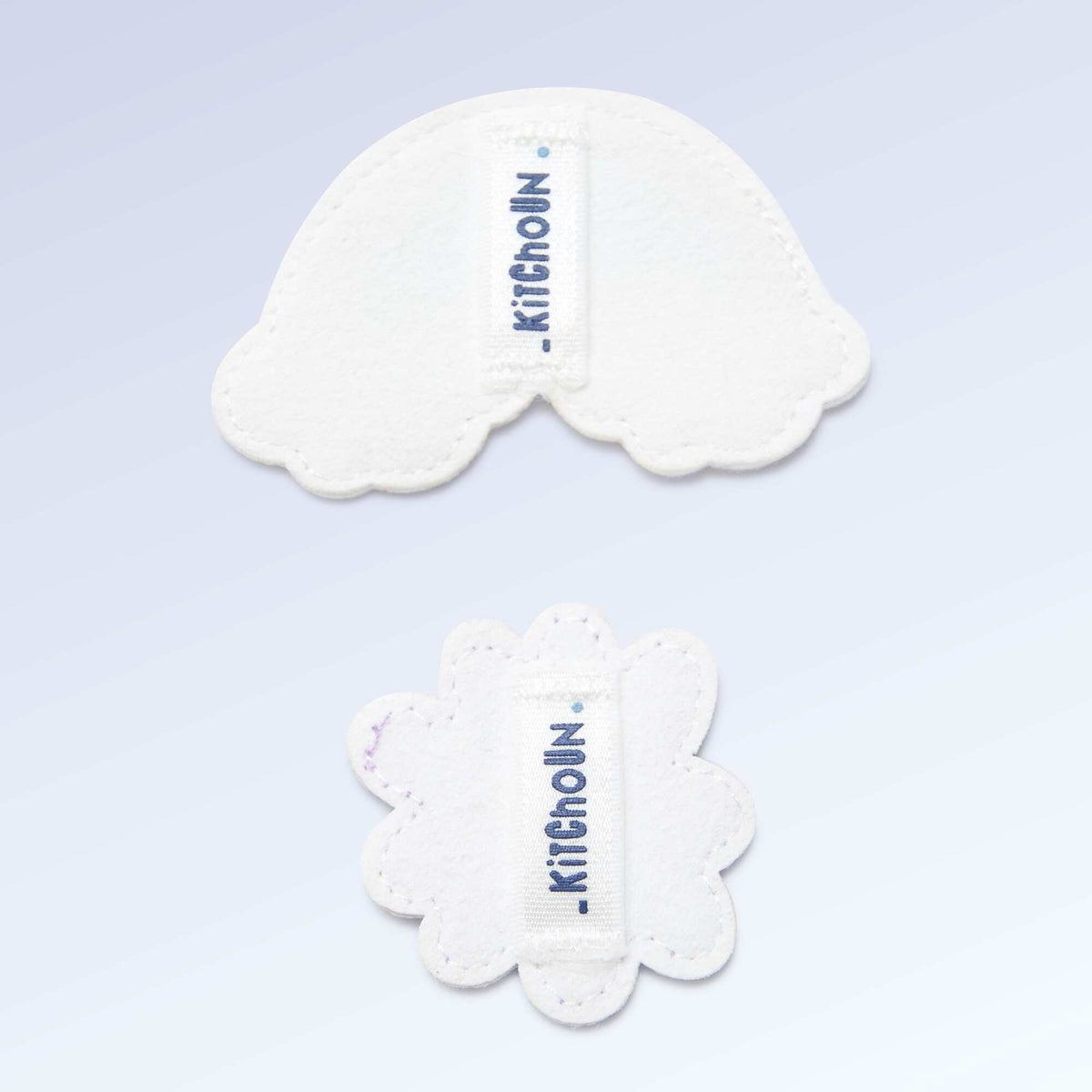 Lot de 2 patchs à enfiler pour personnaliser tes baskets 'Kitchoun' ROSE