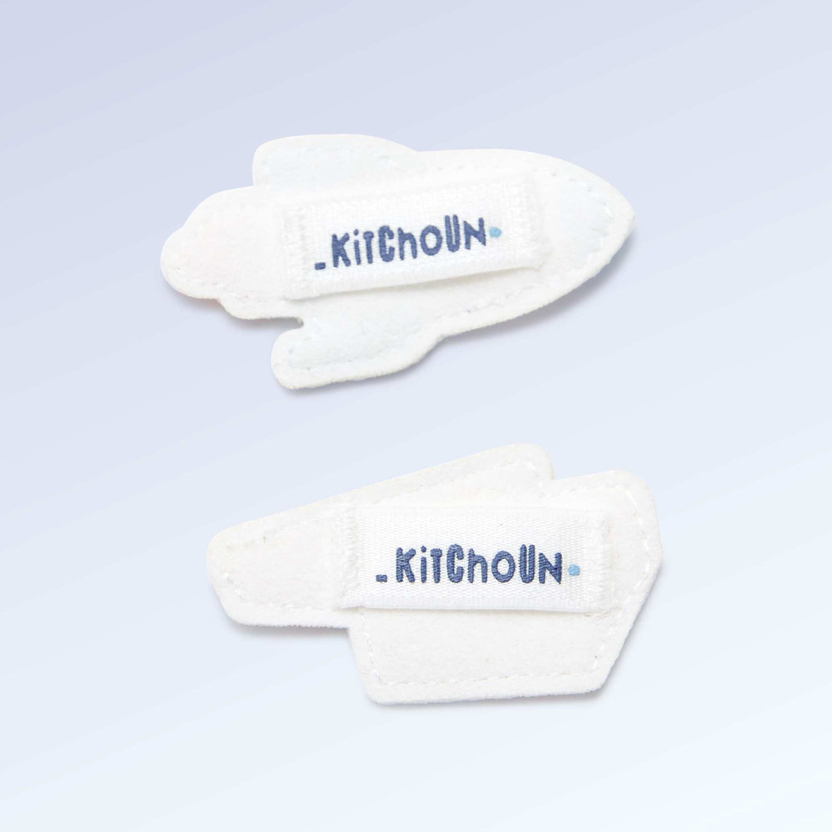 Lot de 2 patchs à enfiler pour personnaliser tes baskets 'Kitchoun' BLEU