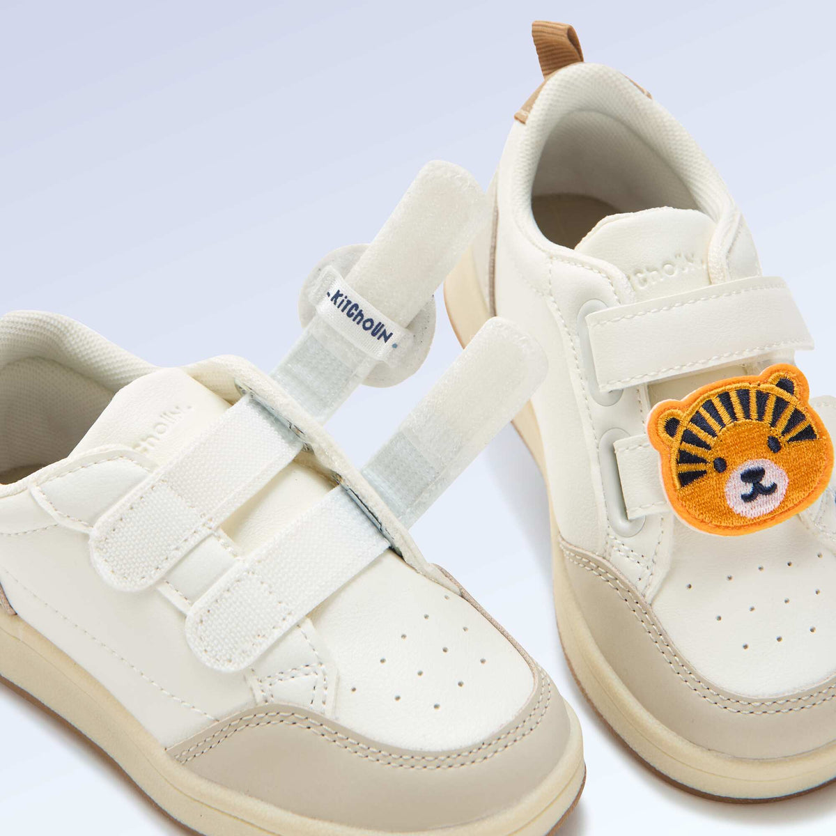 Lot de 2 patchs à enfiler pour personnaliser tes baskets 'Kitchoun' JAUNE