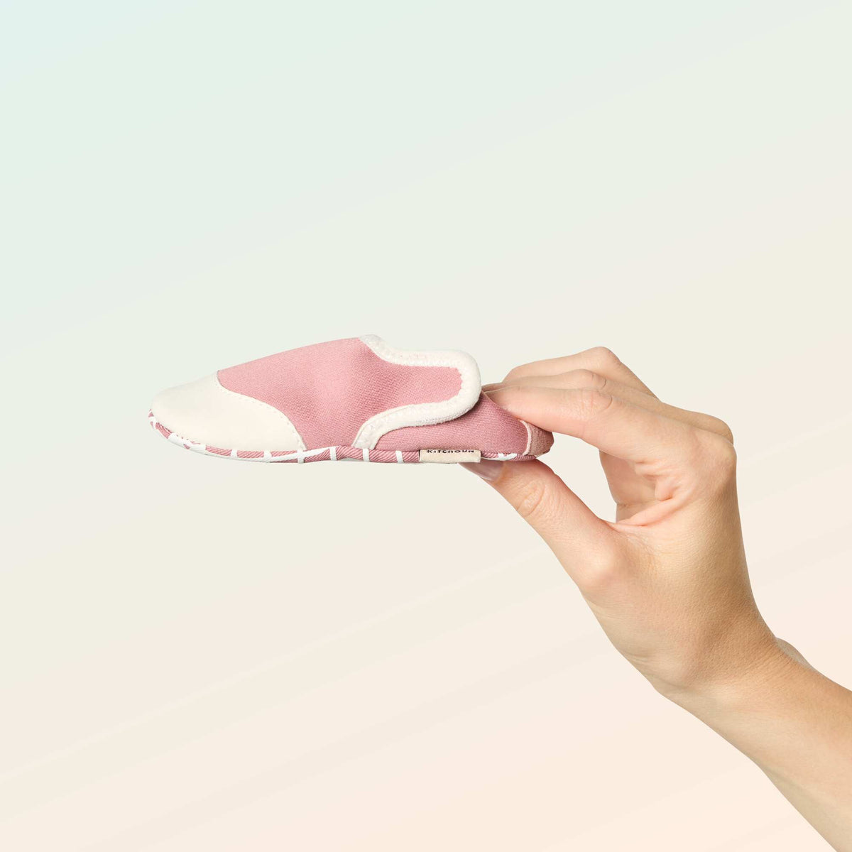 Chaussons motricité 2 '4 pattes' - Kitchoun ROSE