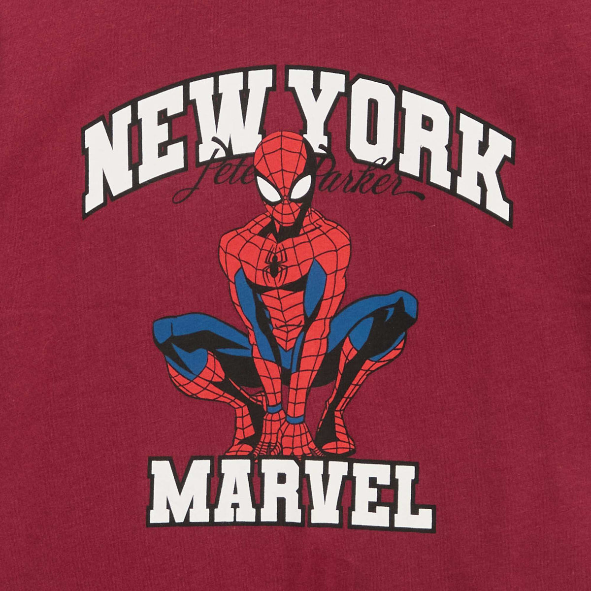 T-shirt 'Spider-Man' 'Marvel' manches courtes ROUGE