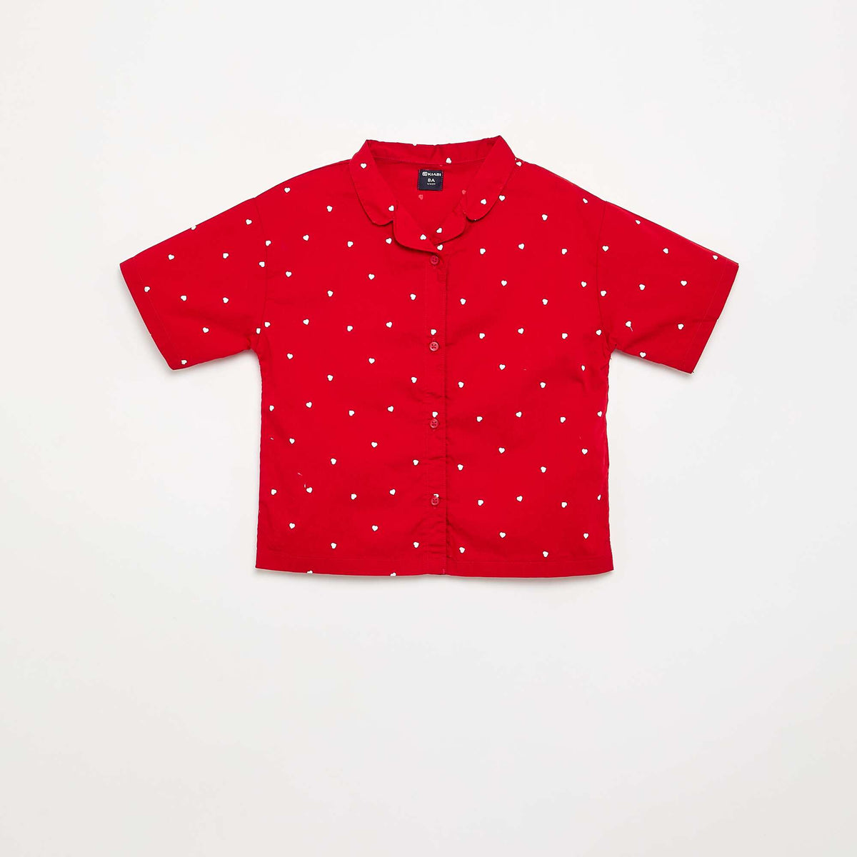 Pyjama 2 pièces - Haut + short ROUGE