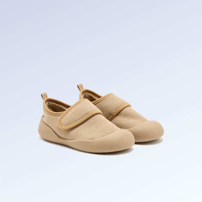 Chaussons 'Kitchoun' souples fourrés barefoot BEIGE