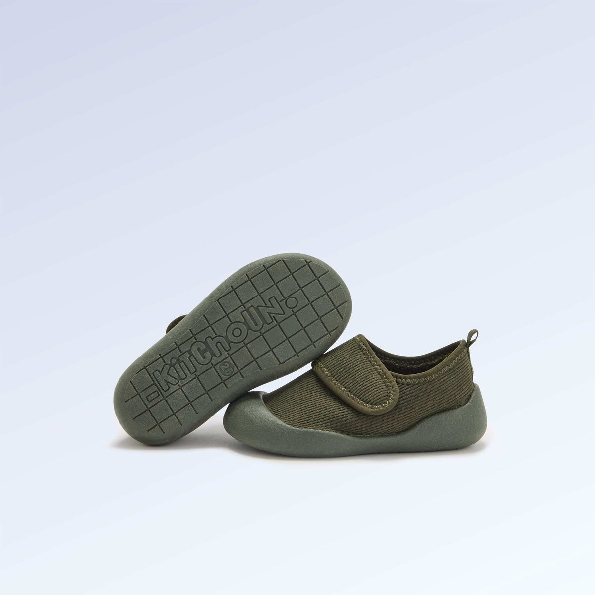 Chaussons 'Kitchoun' souples fourrés barefoot KAKI