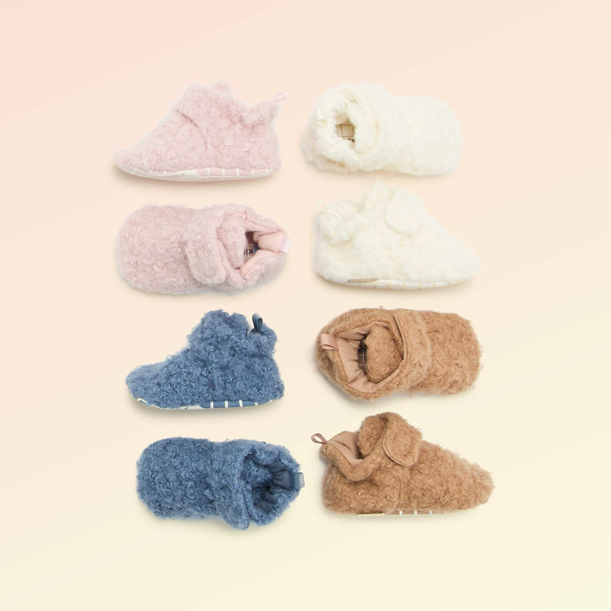 Chaussons montants effet moutonné - 'Kitchoun' BEIGE