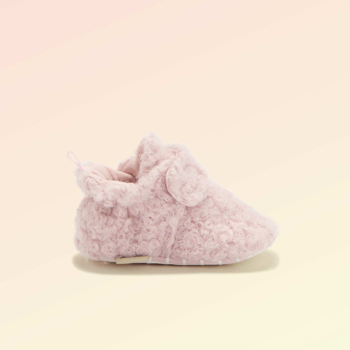 Chaussons montants effet moutonné - 'Kitchoun' ROSE