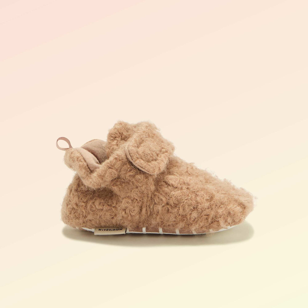 Chaussons montants effet moutonné - 'Kitchoun' MARRON