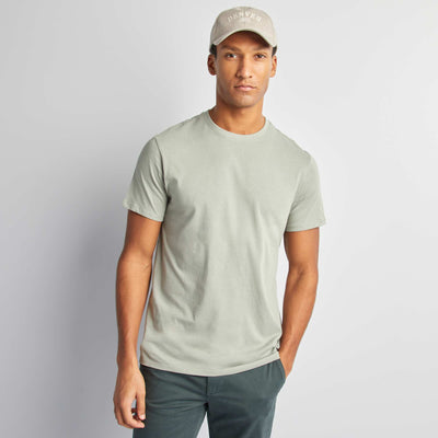 T-shirt droit en jersey uni VERT CLAIR