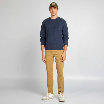 Chino slim 5 poches - L32 CAMEL